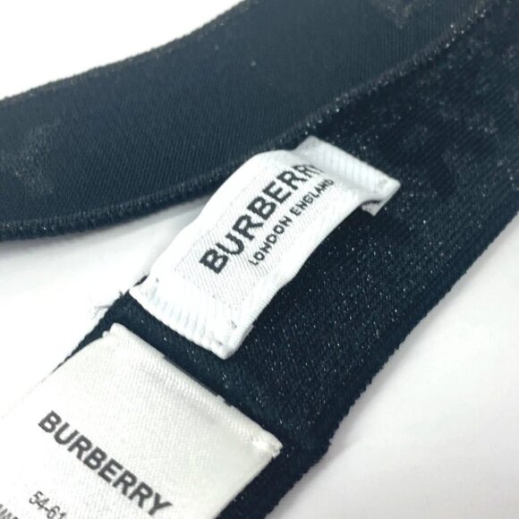 BURBERRY Logo Glitter Hair Accessories head band hair band Nylon Black main image 4